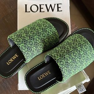 LOEWE Anagram Logo Jacquard Slides/Sandals 43